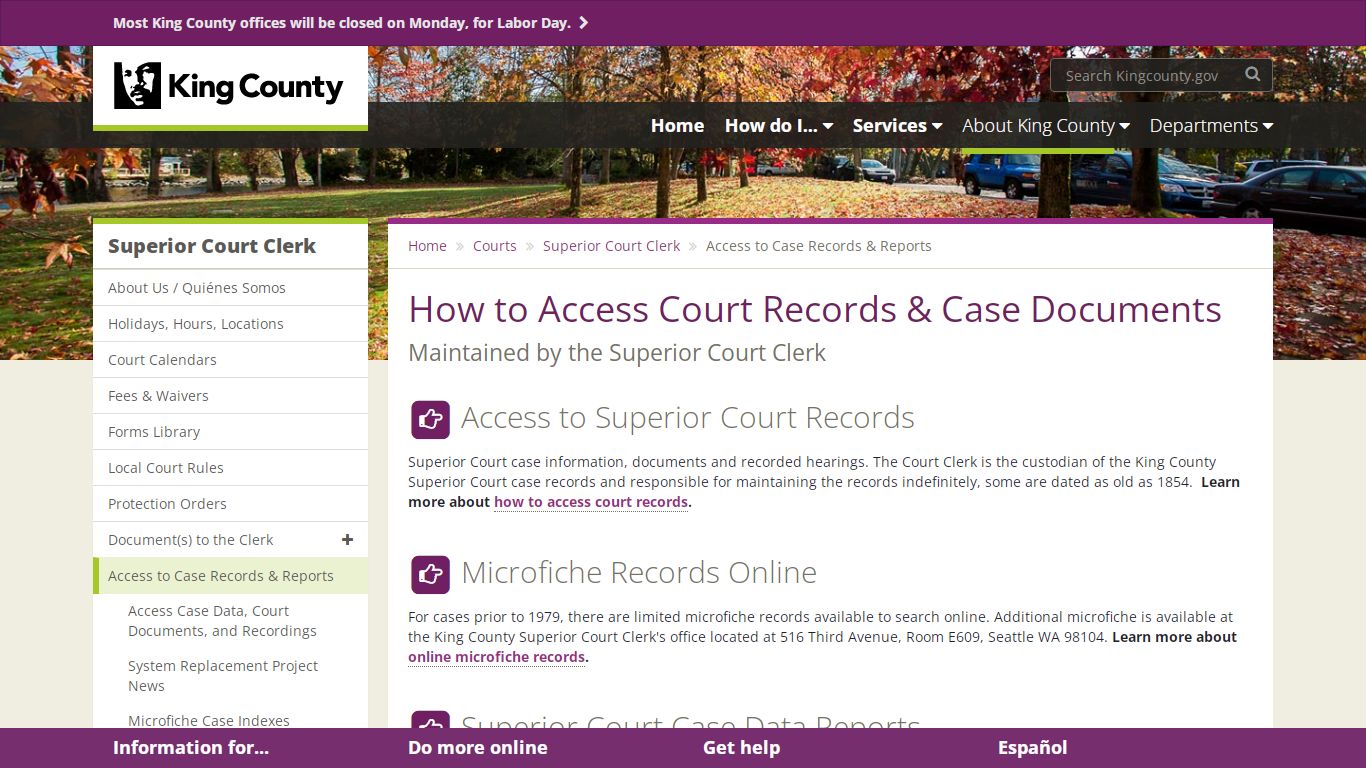 How to Access Court Records & Case Documents - King County